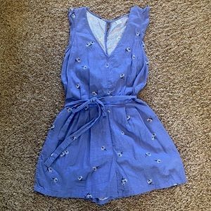 Old Navy Periwinkle Floral Print Romper
